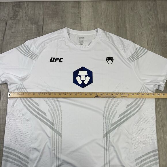 UFC Venum Authentic White Athletic Fight Night Walkout Jersey Size 3XL O - Picture 8 of 11